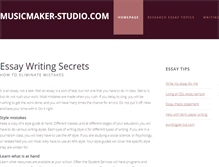 Tablet Screenshot of musicmaker-studio.com